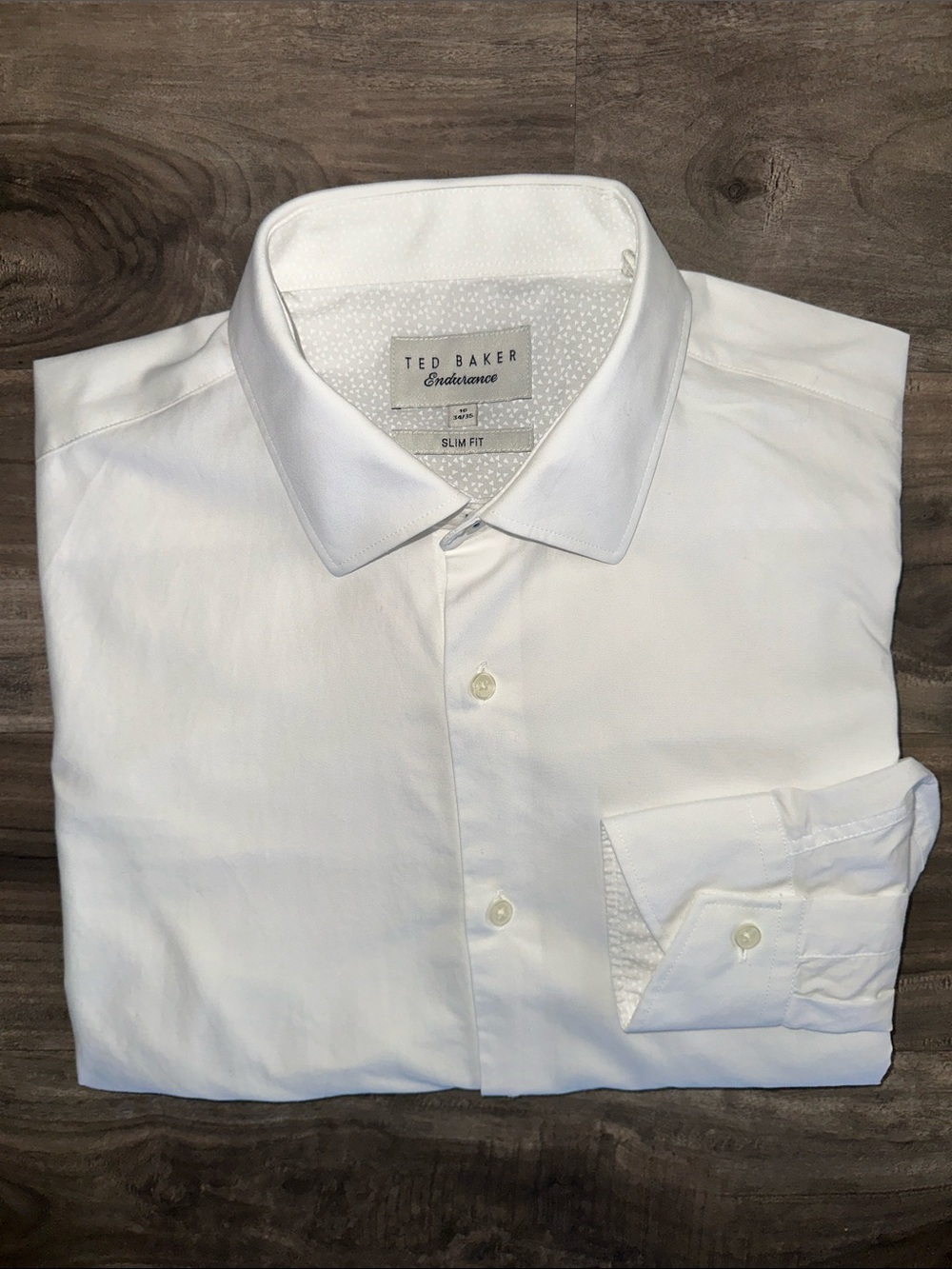 Worn Once Men’s Ted Baker Endurance Slim Fit Dress Shirt Size 16 34/35